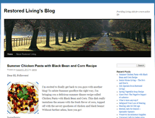 Tablet Screenshot of blog.restoredliving.com