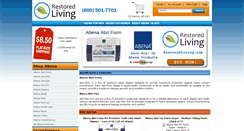Desktop Screenshot of abena.restoredliving.com