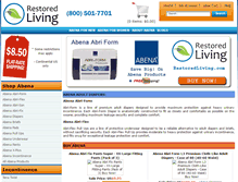 Tablet Screenshot of abena.restoredliving.com
